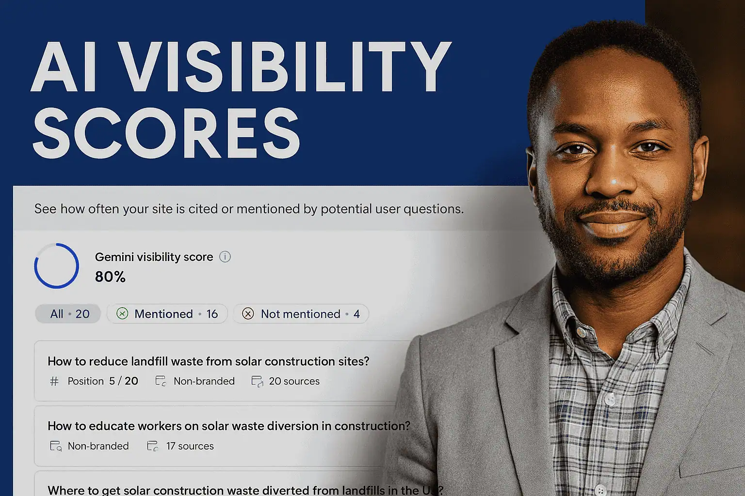 AI Visibility score on wix geo