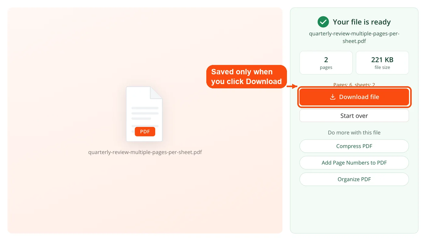 Download button for the combined PDF